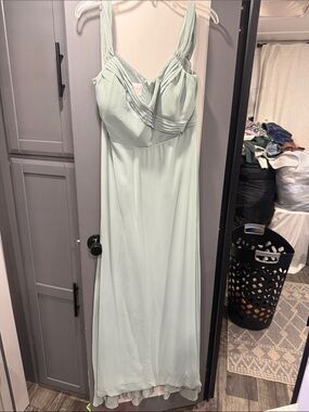 Birdy gray seafoam, green bridesmaid dress size extra large